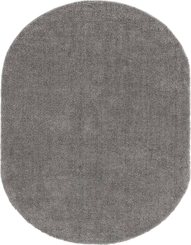 Detail image of 5' x 8' Solid Frieze Oval Rug