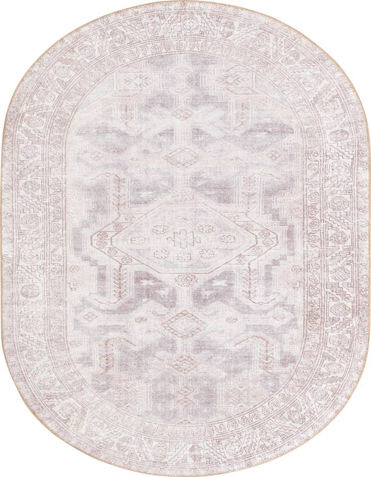 Detail image of 5' x 8' Washable Timeless Oval Rug