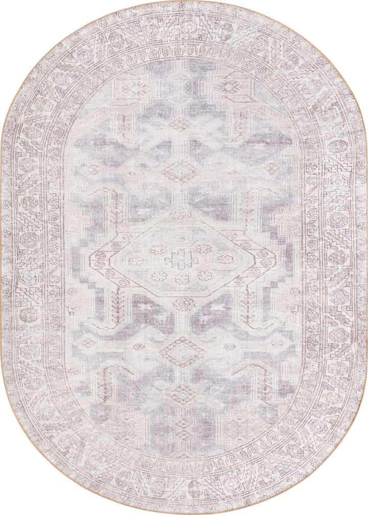 7' 6 x 10' 6 Washable Timeless Oval Rug