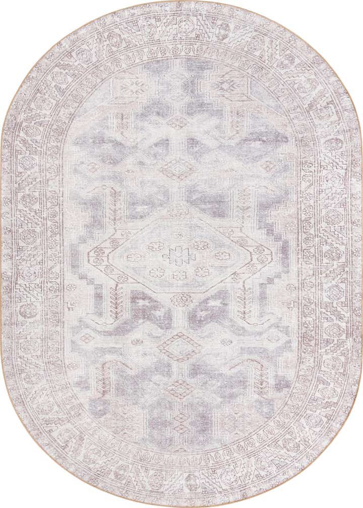 7' 6 x 10' 6 Washable Timeless Oval Rug