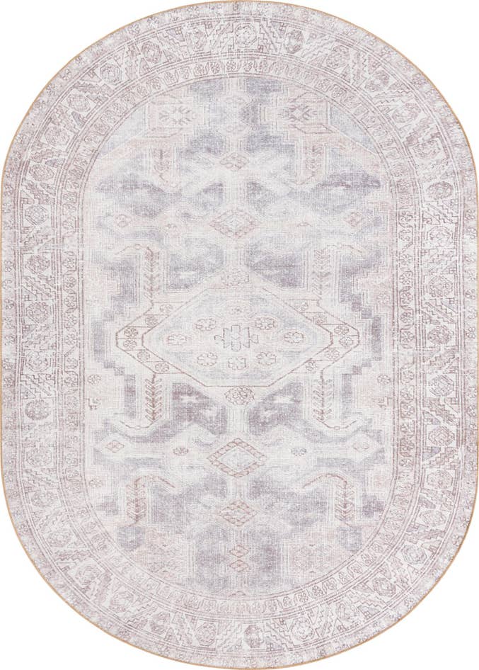Detail image of 7' 6 x 10' 6 Washable Timeless Oval Rug