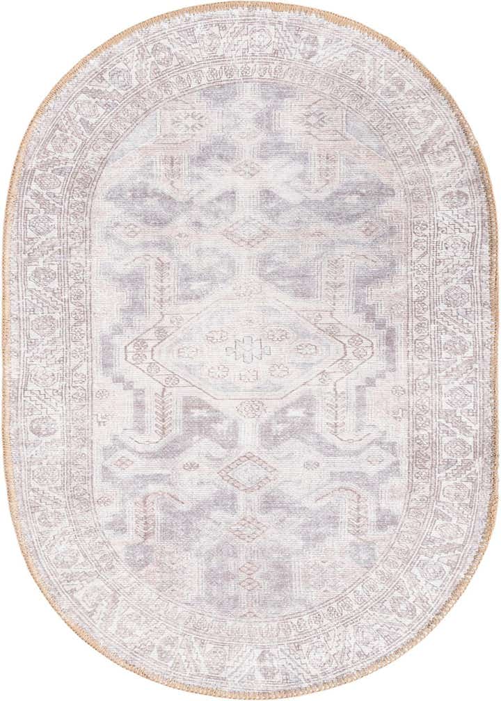 2' x 3' Washable Timeless Oval Rug