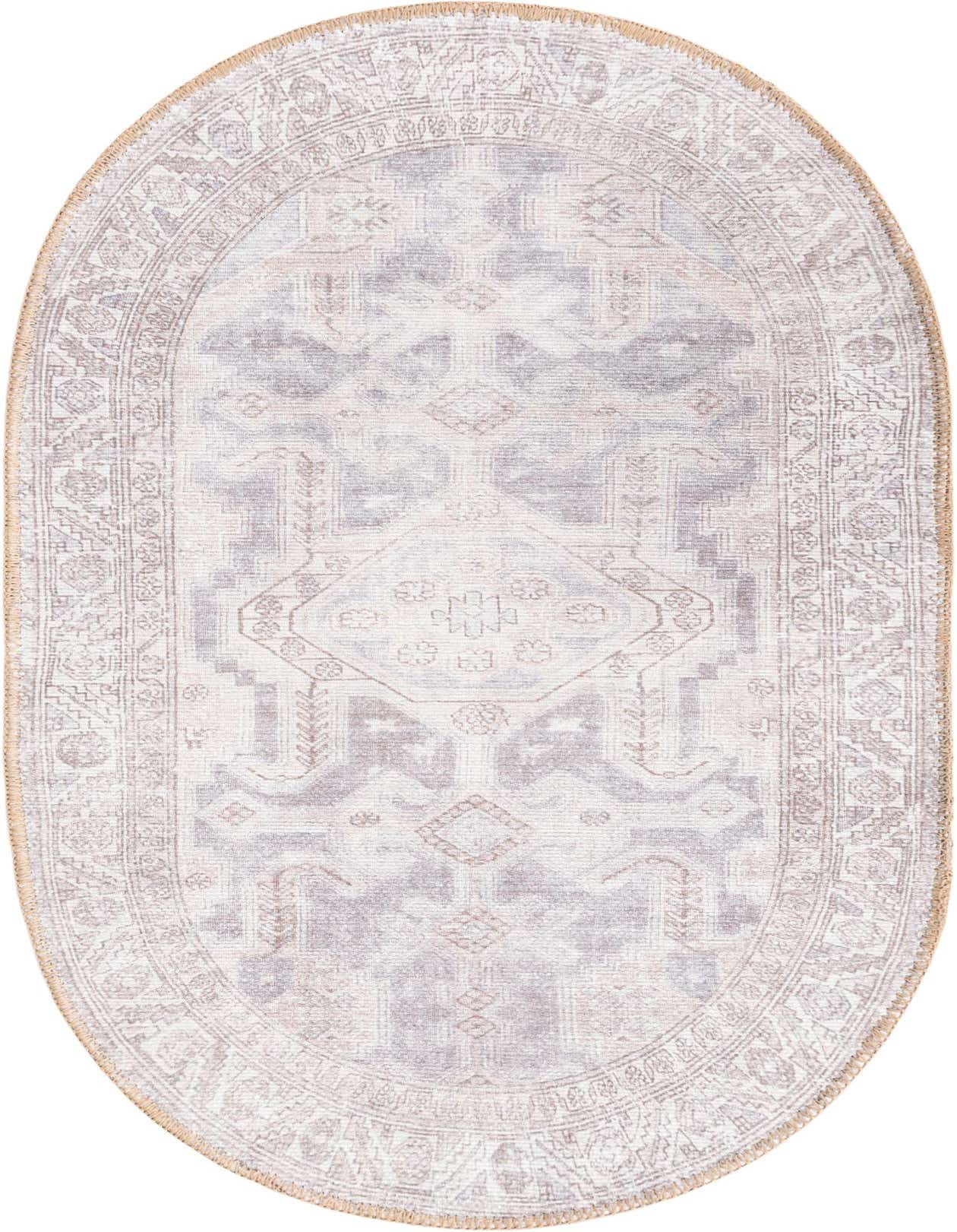 2' x 3' Washable Timeless Oval Rug