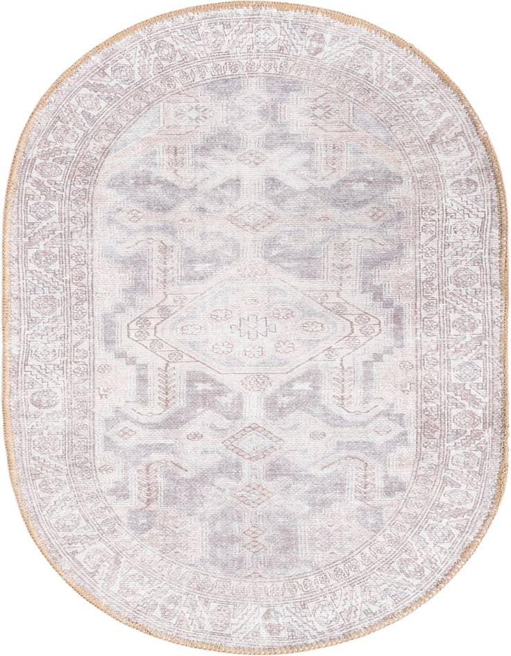 Detail image of 2' x 3' Washable Timeless Oval Rug