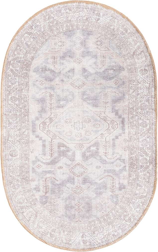 2' x 3' Washable Timeless Oval Rug