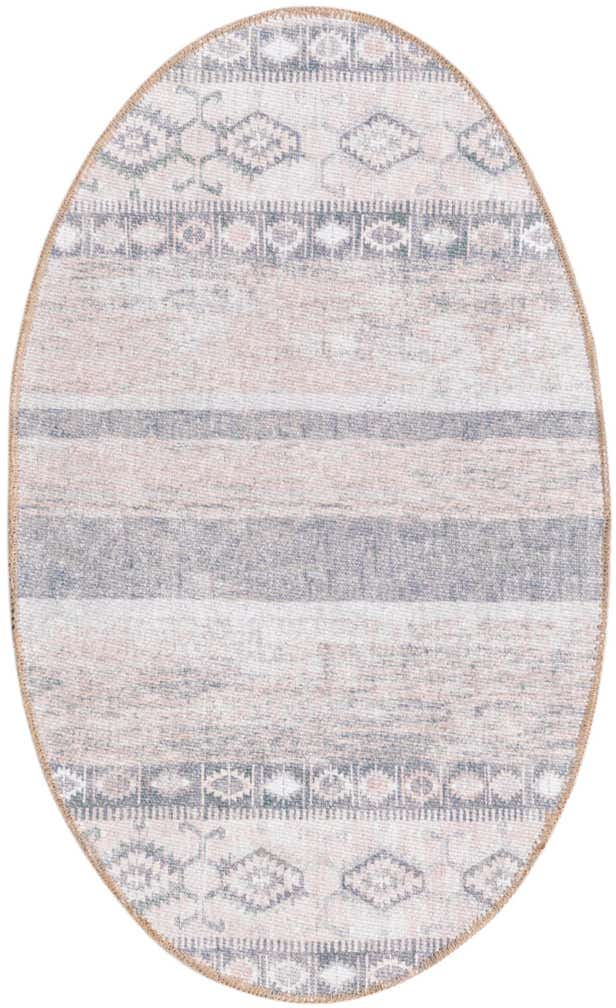 2' x 3' Washable Timeless Oval Rug