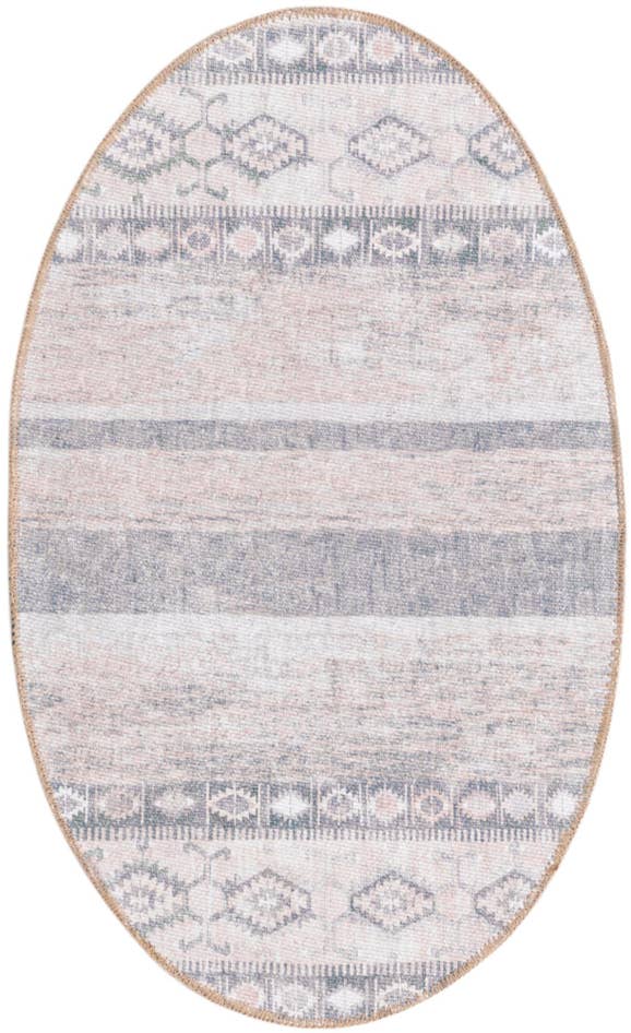 Detail image of 2' x 3' Washable Timeless Oval Rug