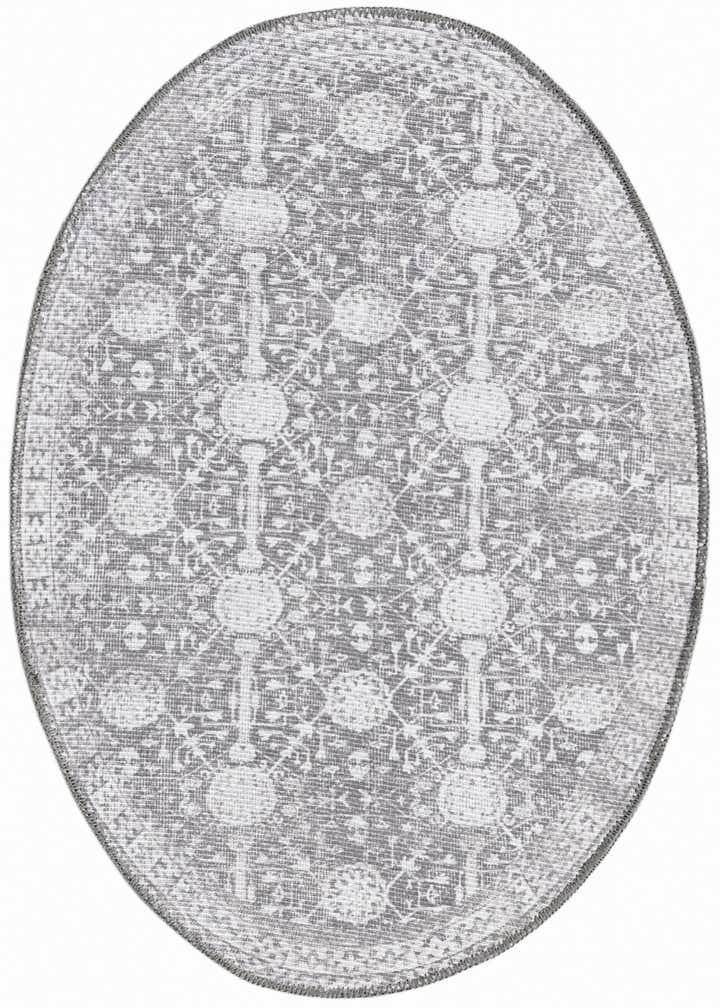 2' x 3' Washable Timeless Oval Rug