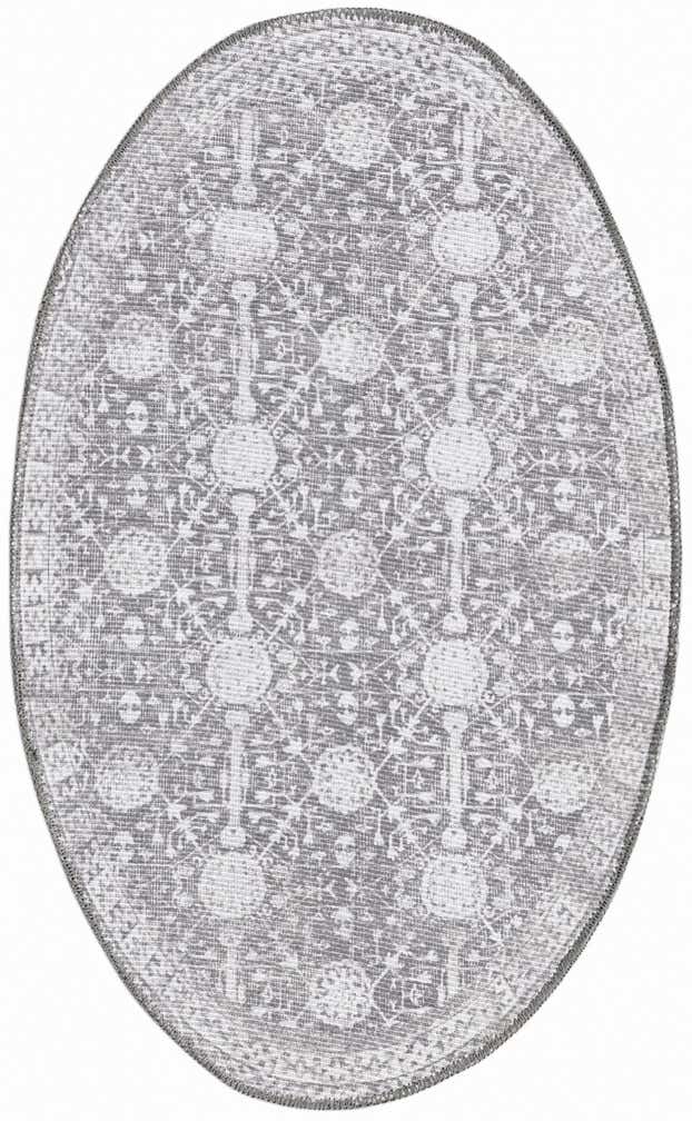 2' x 3' Washable Timeless Oval Rug