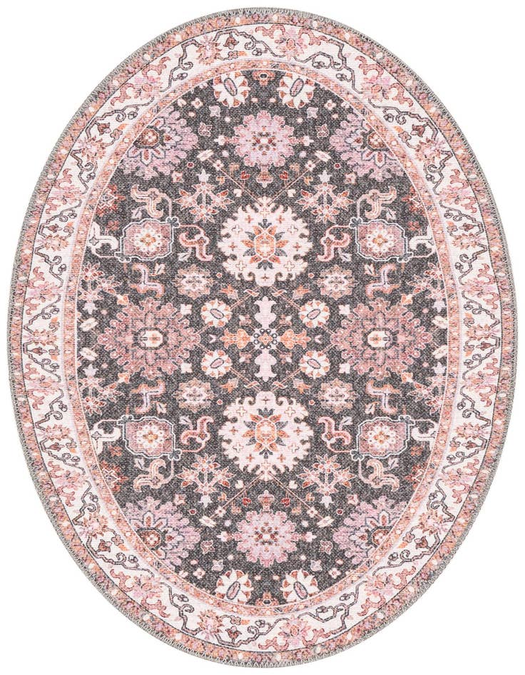 Detail image of 2' x 3' 1 Washable Timeless Oval Rug