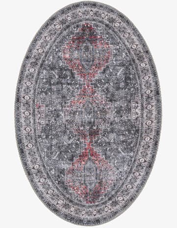 Gray Timeless Oval Rug