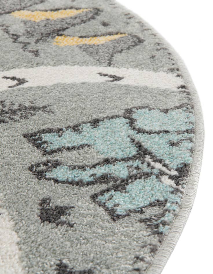 Detail image of 2' 2 x 3' 1 Animals Whimsy Kids Oval Rug