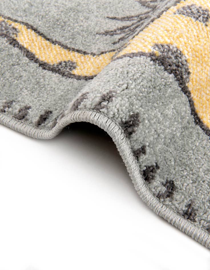 Detail image of 2' 2 x 3' 1 Animals Whimsy Kids Oval Rug