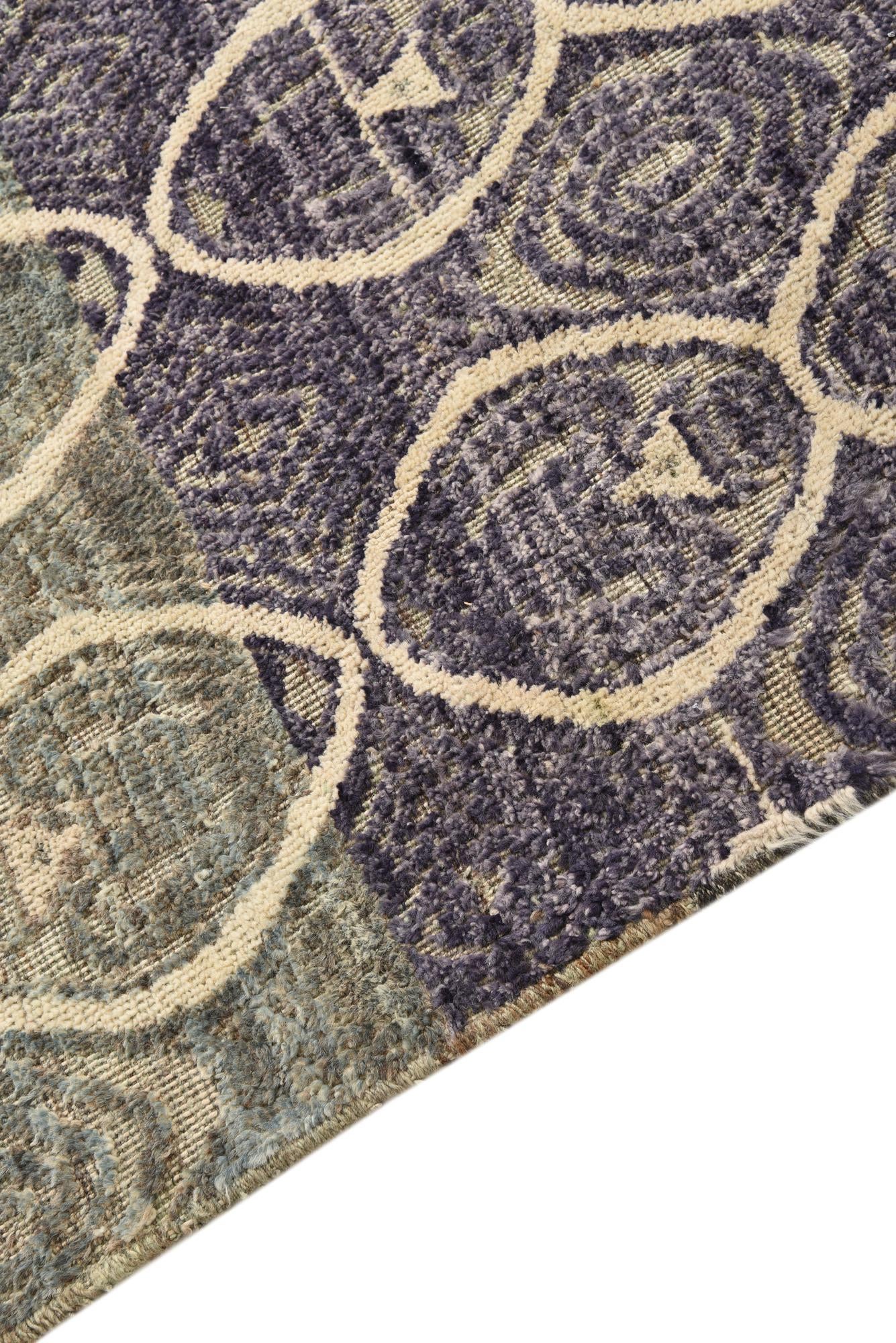 5' 8 x 6' 5 Hand Knotted Darya Wool Rug
