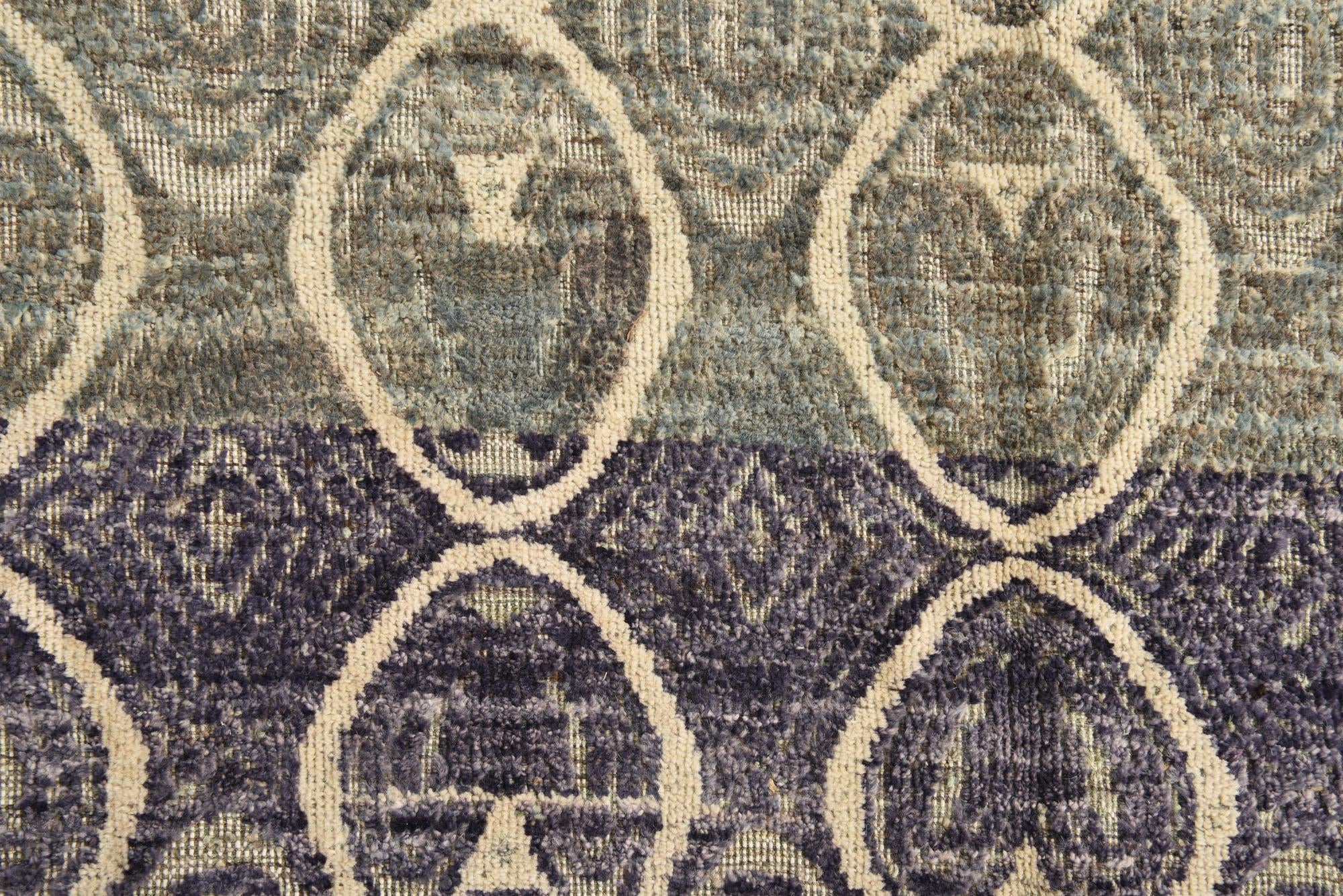 5' 8 x 6' 5 Hand Knotted Darya Wool Rug