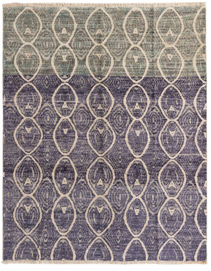 Detail image of 5' 8 x 6' 5 Hand Knotted Darya Wool Rug