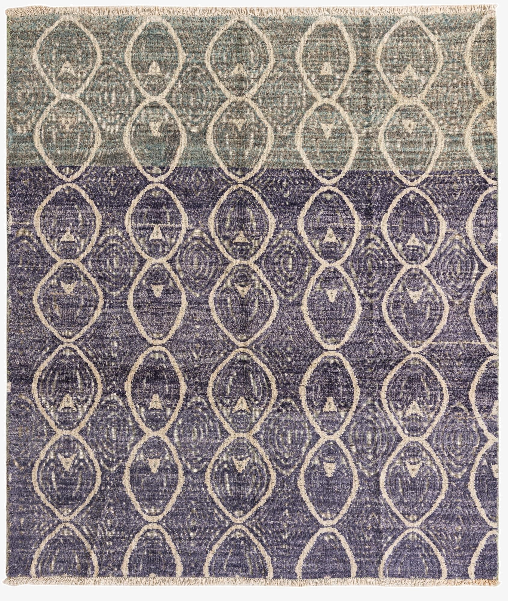 5' 8 x 6' 5  Hand Knotted Darya Wool Rug