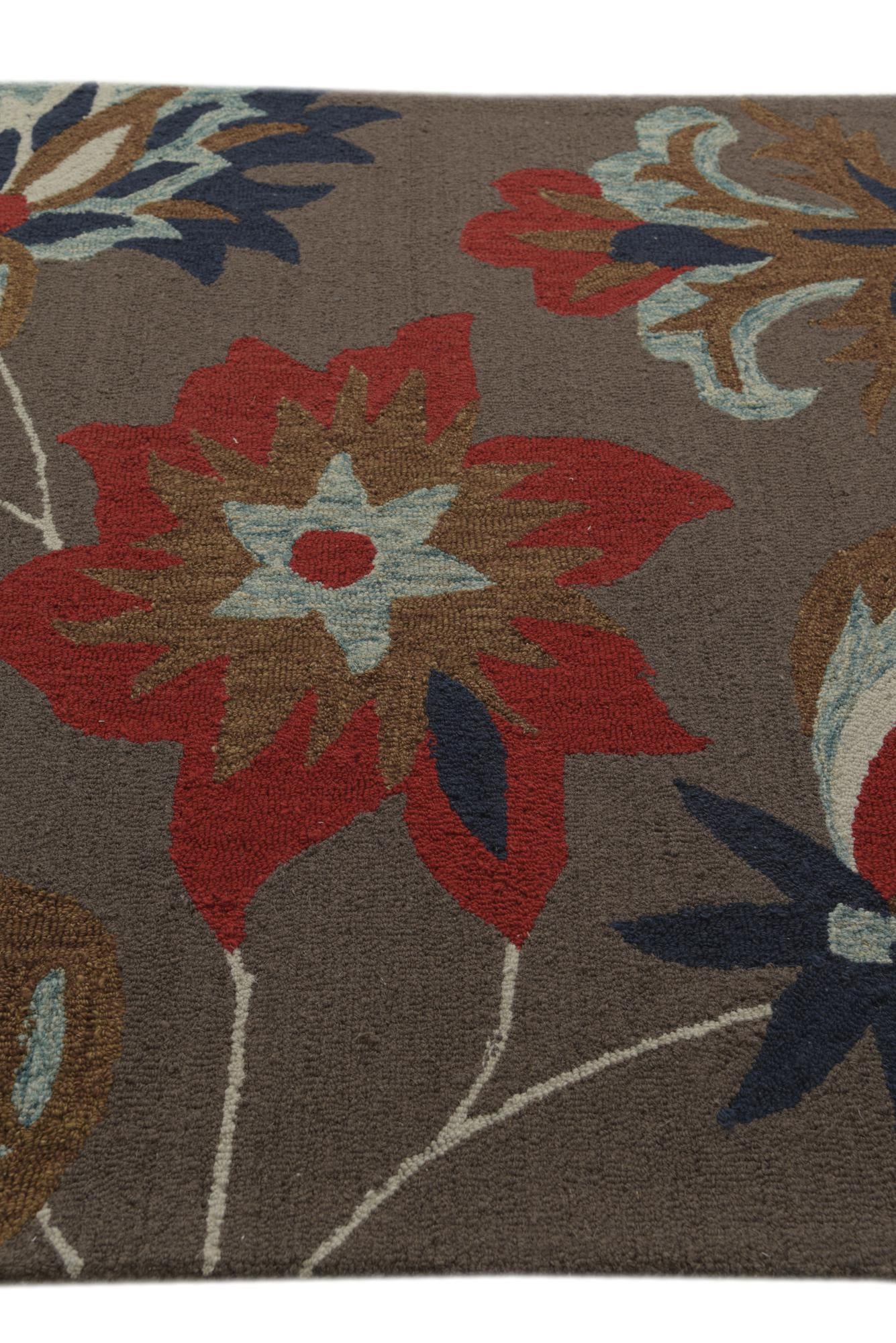 5' 1 x 8' Agra Wool Rug
