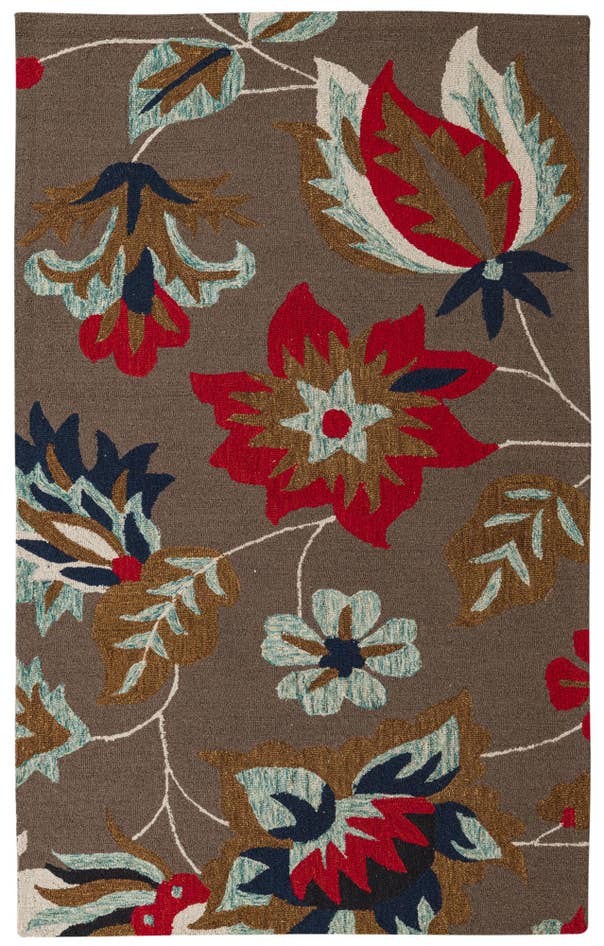 Detail image of 5' 1 x 8' Agra Wool Rug