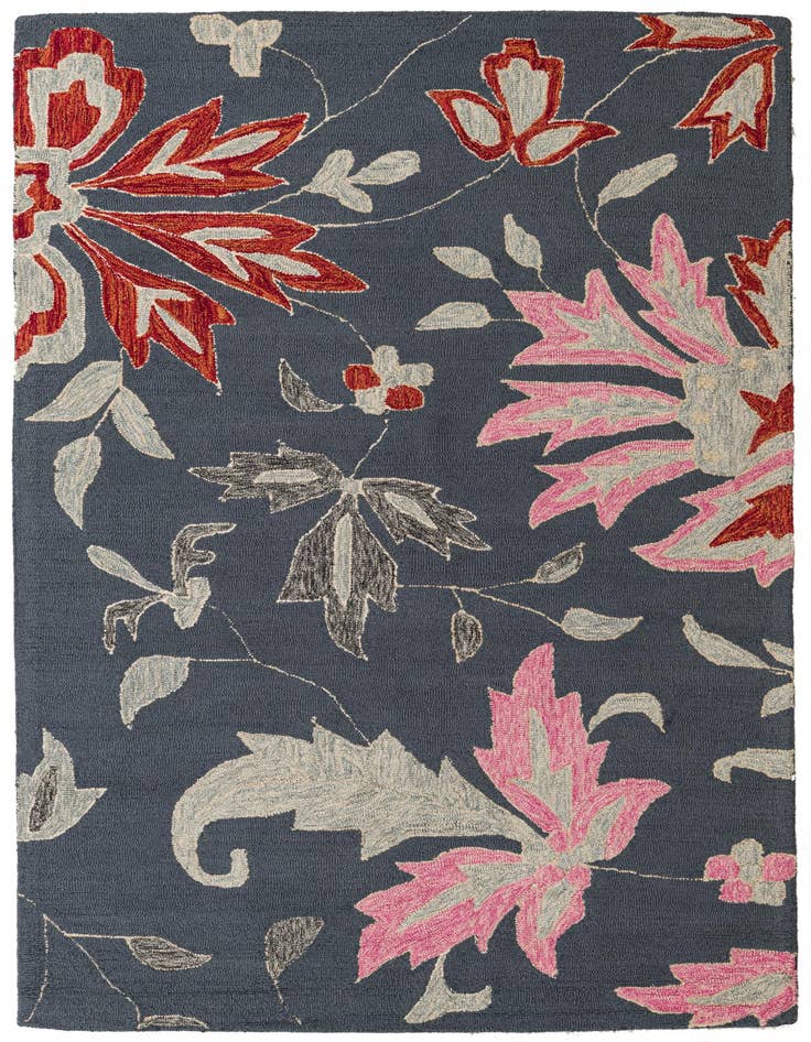 Detail image of 5' 1 x 8' 1 Agra Wool Rug