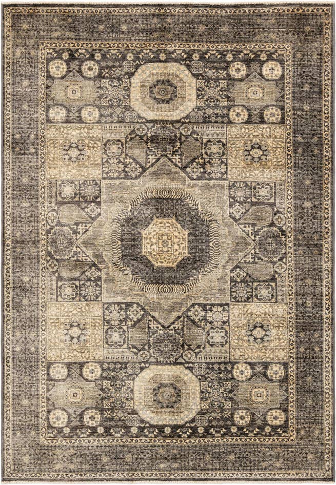 Detail image of 3' 11 x 5' 9 Hand Knotted Amina Rug