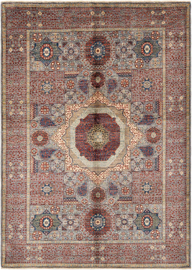 Detail image of 5' 1 x 7' 1 Hand Knotted Amina Rug