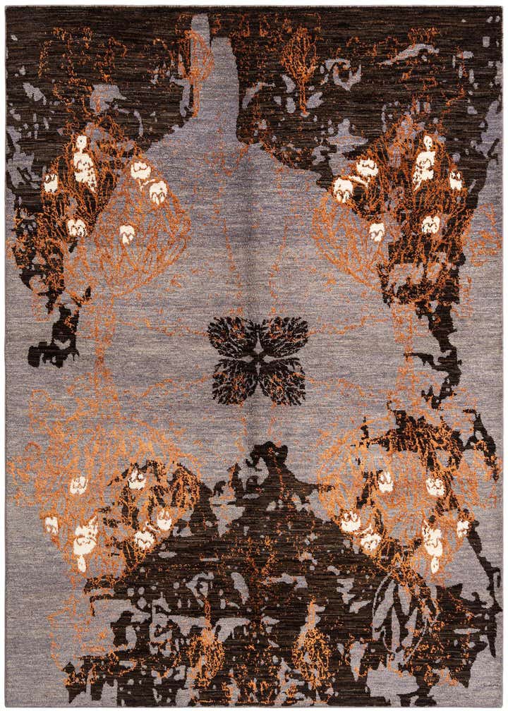 5' 5 x 7' 10 Hand Knotted Anar Rug