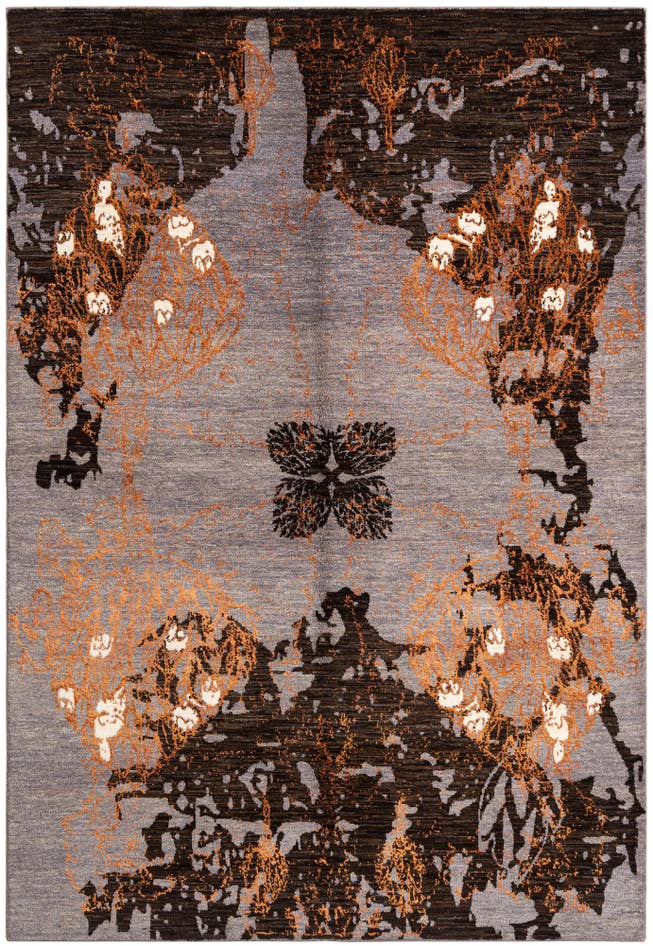 Detail image of 5' 5 x 7' 10 Hand Knotted Anar Rug