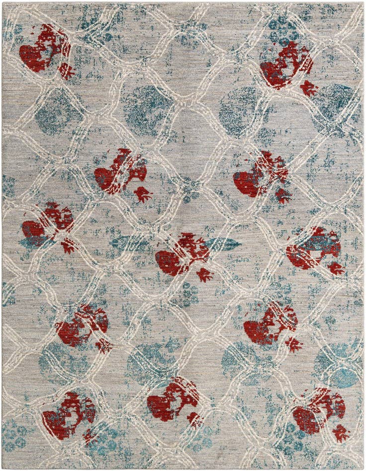 Detail image of 5' 4 x 7' 10 Hand Knotted Anar Rug