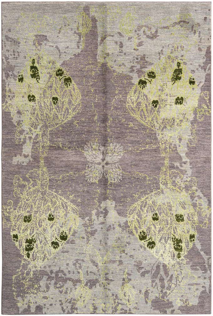 5' 3 x 7' 10 Hand Knotted Anar Rug