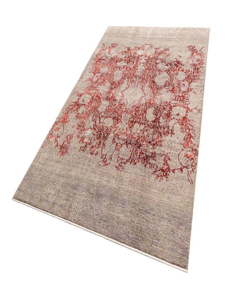 Detail image of 6' 9 x 9' 5 Hand Knotted Anar Rug