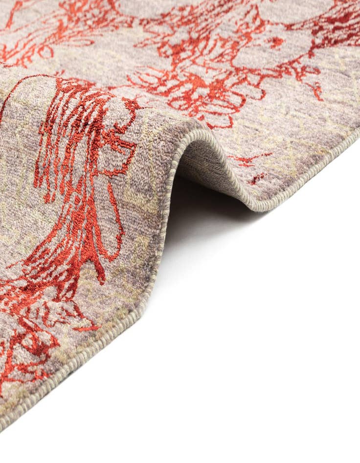 Detail image of 6' 9 x 9' 5 Hand Knotted Anar Rug