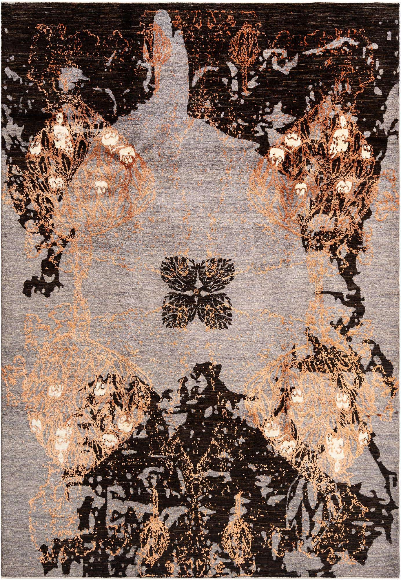 6' 7 x 9' 5 Hand Knotted Anar Rug