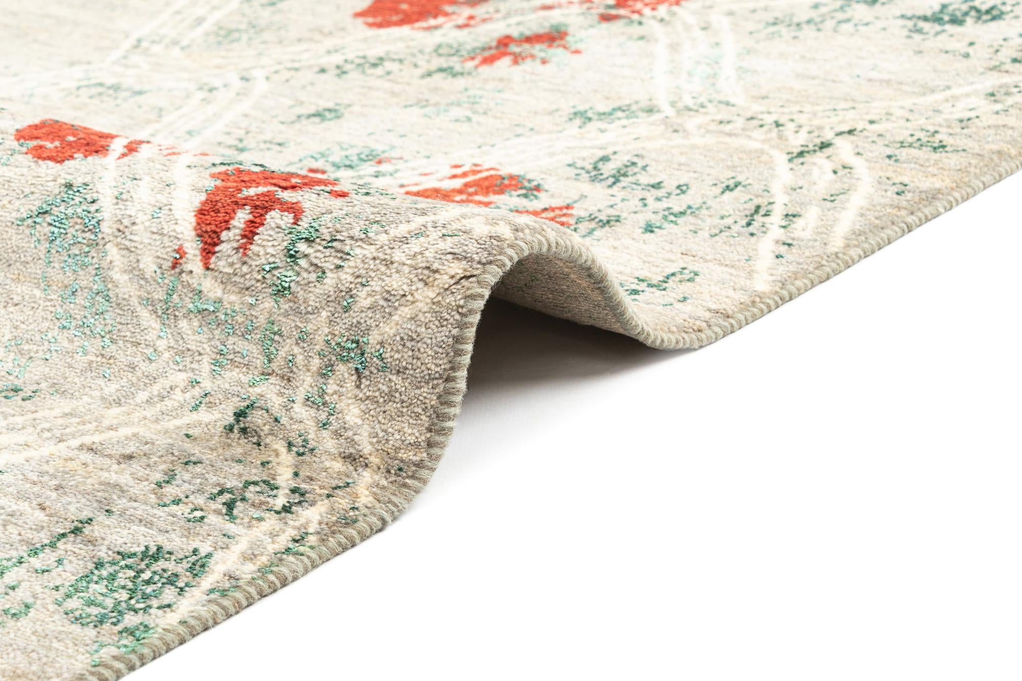 6' 6 x 10' 2 Hand Knotted Anar Rug