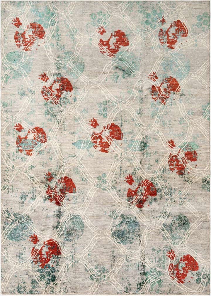 6' 6 x 10' 2 Hand Knotted Anar Rug