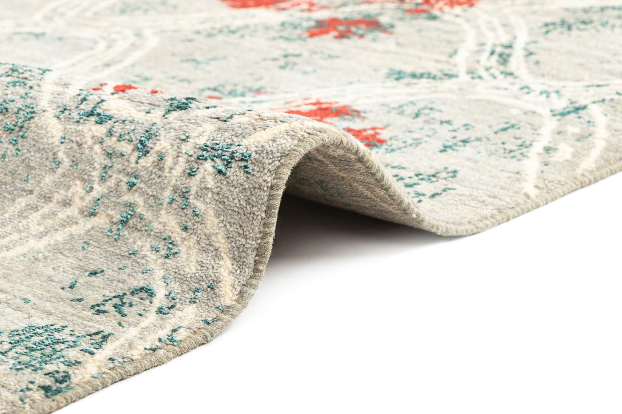 6' 6 x 9' 11 Hand Knotted Anar Rug