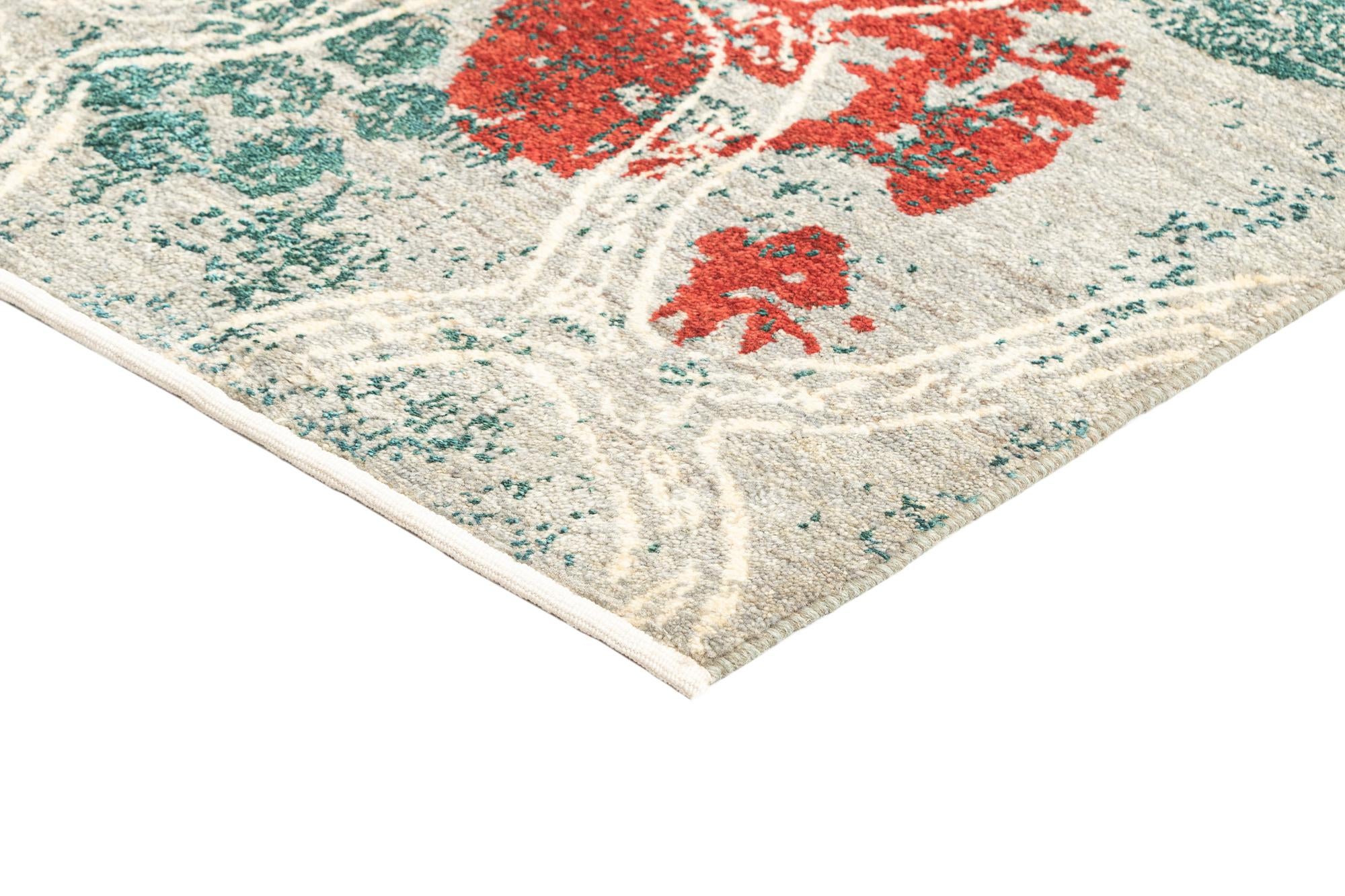6' 6 x 9' 11 Hand Knotted Anar Rug