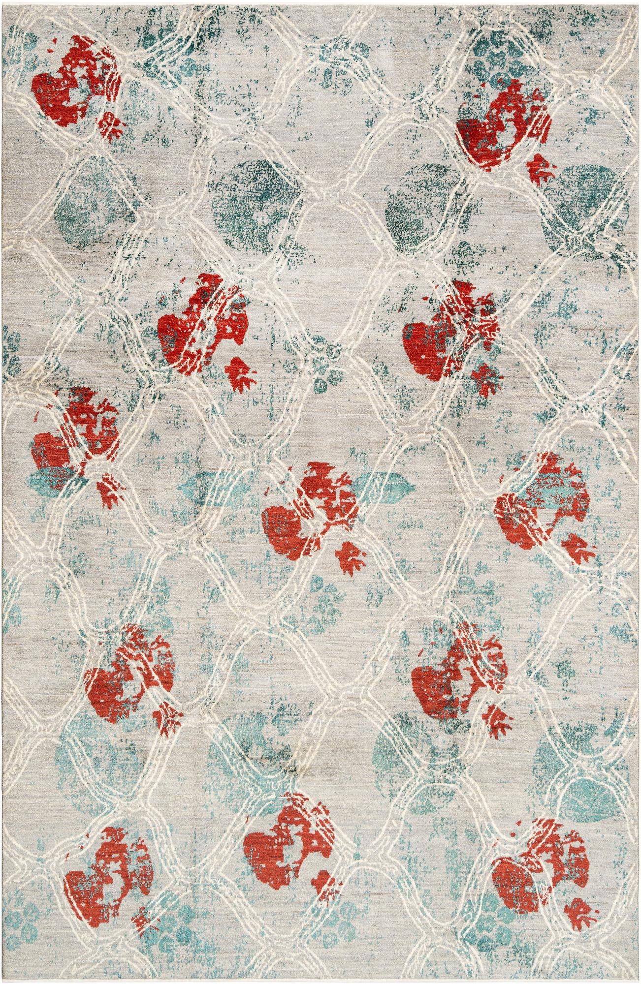 6' 6 x 9' 11 Hand Knotted Anar Rug