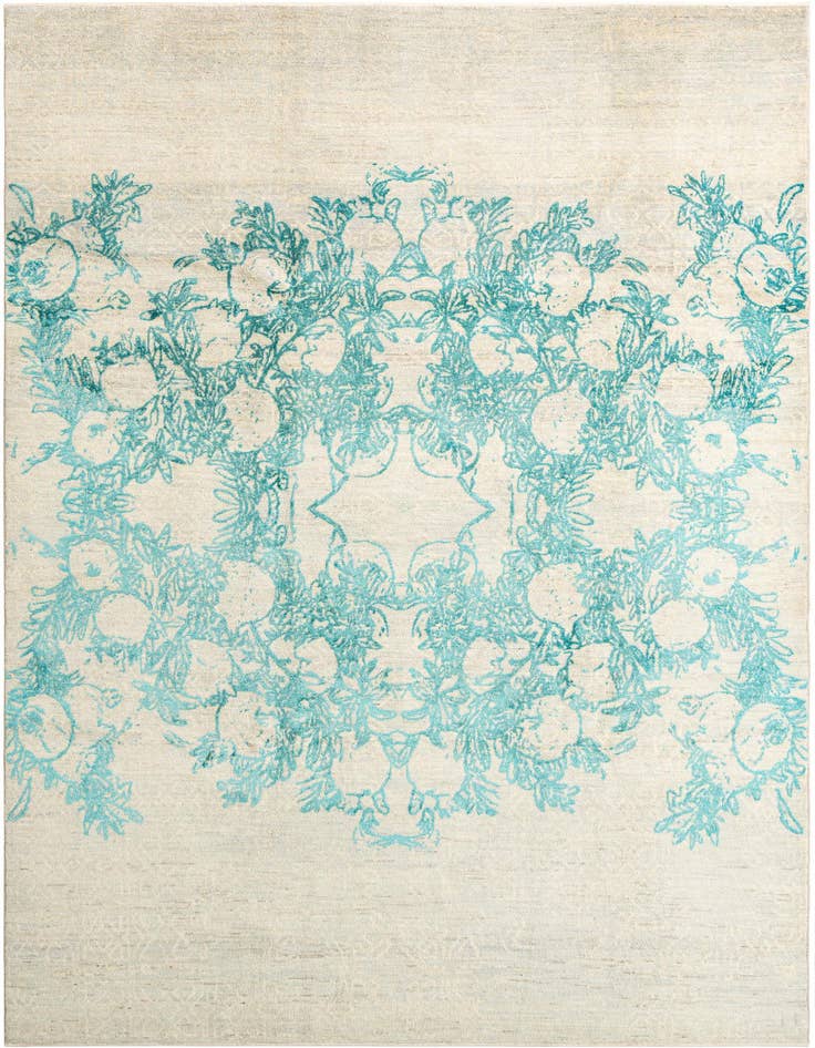Detail image of 6' 4 x 9' 8 Hand Knotted Anar Rug