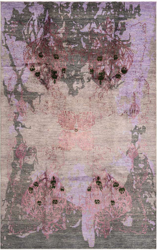6' 4 x 10' Hand Knotted Anar Rug