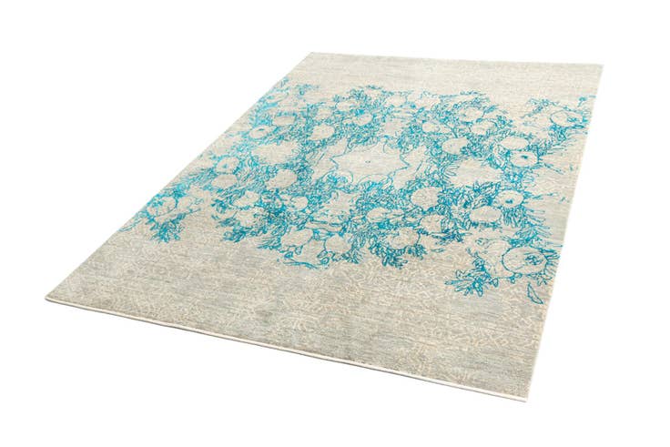 Detail image of 6' 9 x 9' 3 Hand Knotted Anar Rug