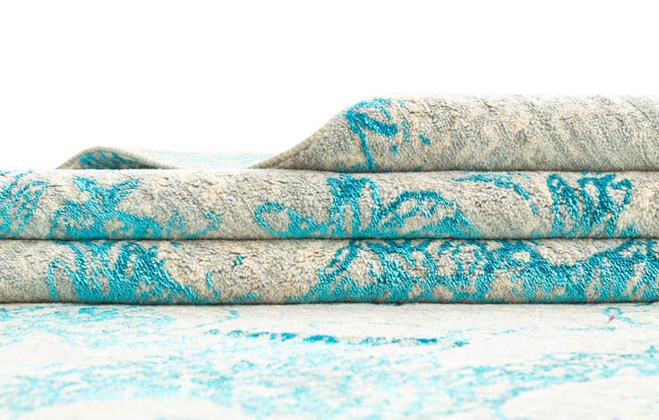 Detail image of 6' 9 x 9' 3 Hand Knotted Anar Rug
