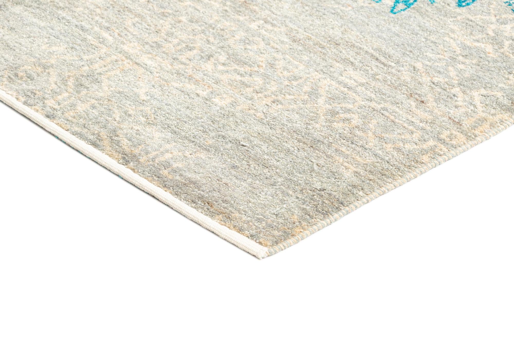 6' 9 x 9' 3 Hand Knotted Anar Rug