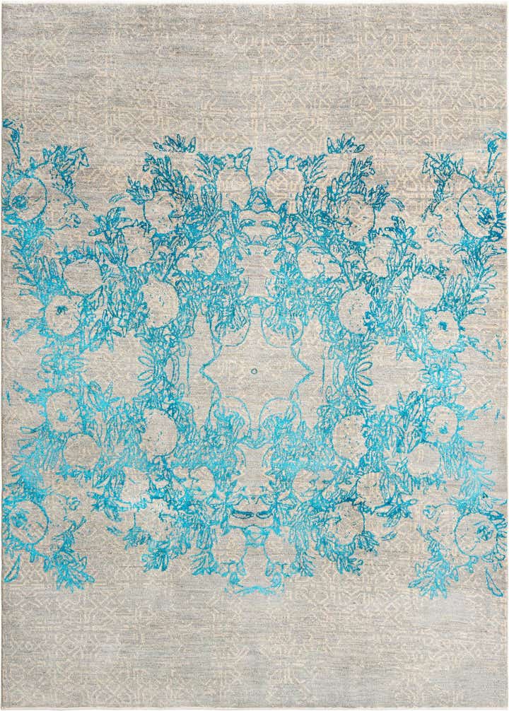 6' 9 x 9' 3 Hand Knotted Anar Rug