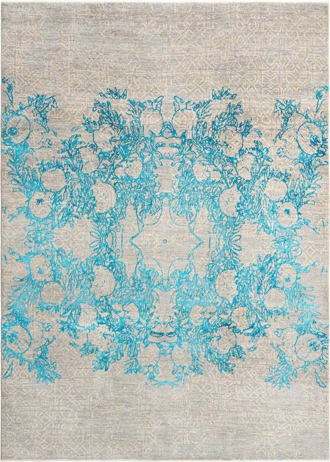 Detail image of 6' 9 x 9' 3 Hand Knotted Anar Rug