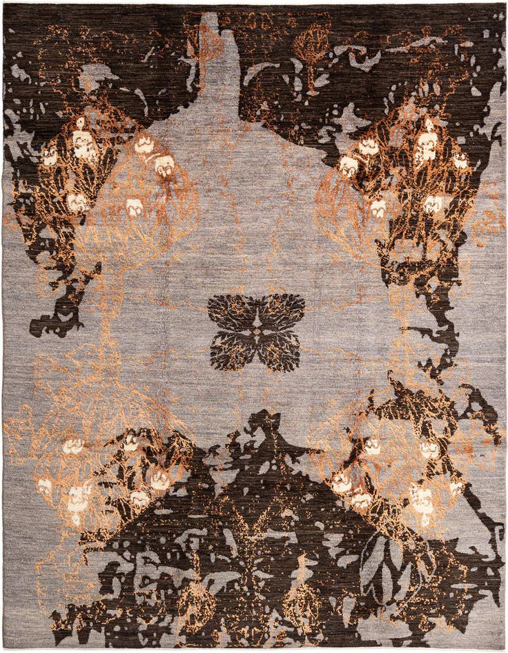 Detail image of 6' 6 x 9' 11 Hand Knotted Anar Rug