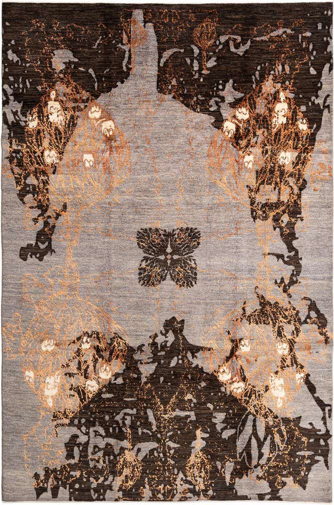 6' 6 x 9' 11 Hand Knotted Anar Rug