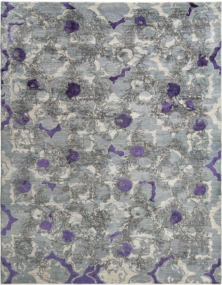 Detail image of 6' 6 x 9' 8 Hand Knotted Anar Rug