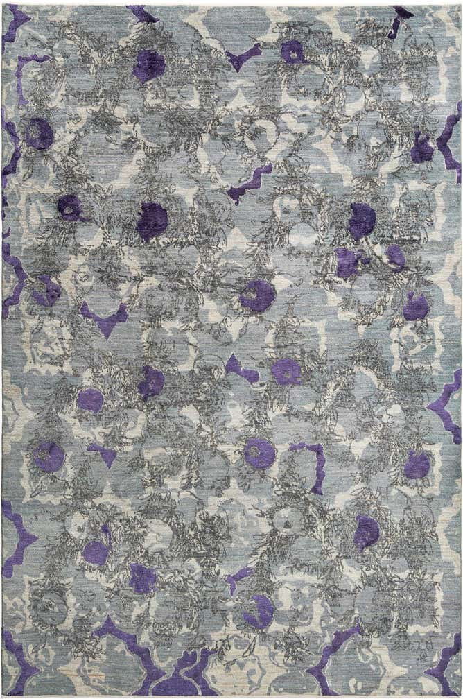 6' 6 x 9' 8 Hand Knotted Anar Rug