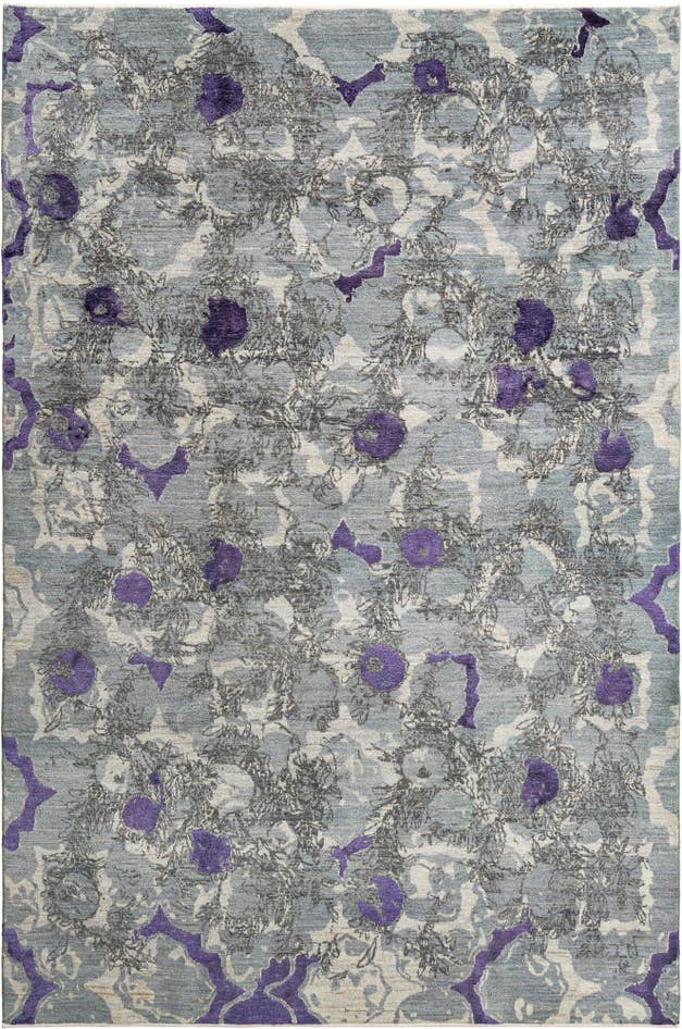 Detail image of 6' 6 x 9' 8 Hand Knotted Anar Rug